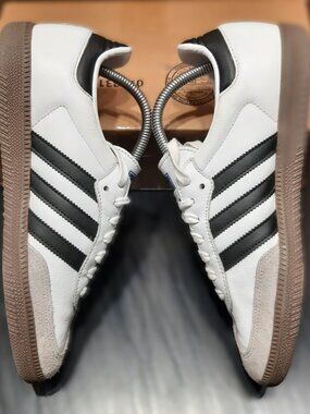 Adidas Samba Mens Size 8.5 OG Cloud White Core Black B75806 Shoes (#2916)